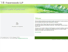 Tablet Screenshot of fraserwoods.com.sg